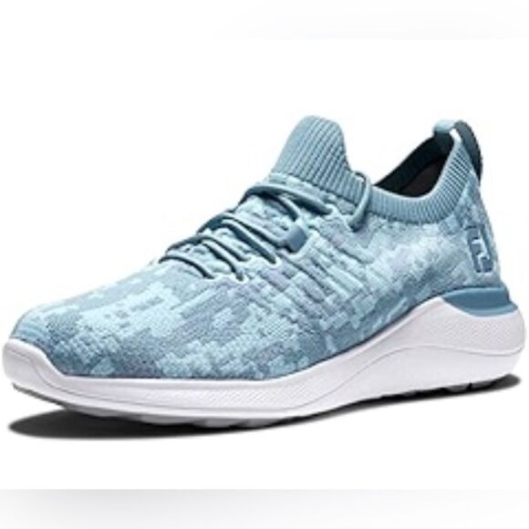 FootJoy woman’s FJ Flex XP golf shoe , Blue Camo, size8 1/2 M - Picture 1 of 4